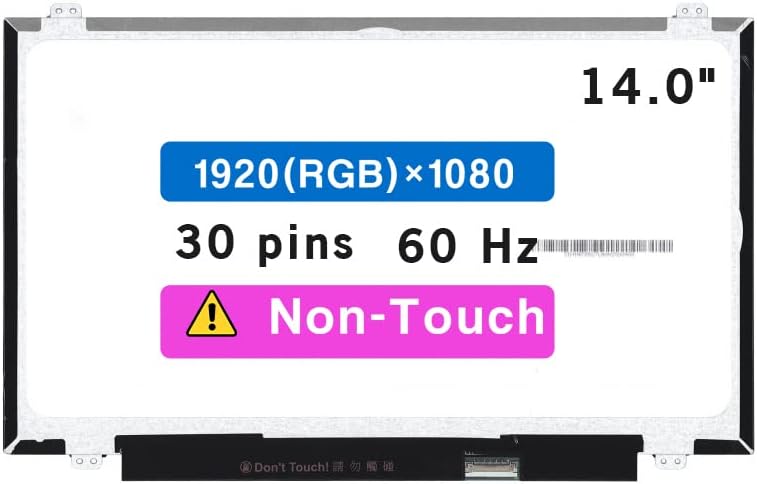 Подмяна на екрана 14,0за Dell Vostro 14 3490 LCD дисплей със сензорен панел (FHD 1920x1080)