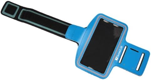 Водоустойчива спортна превръзка на Apple iPhone, 7, 7, SE, 6S, 6S Премиум-клас (в синьо) с държач за ключове (каишка 10-18