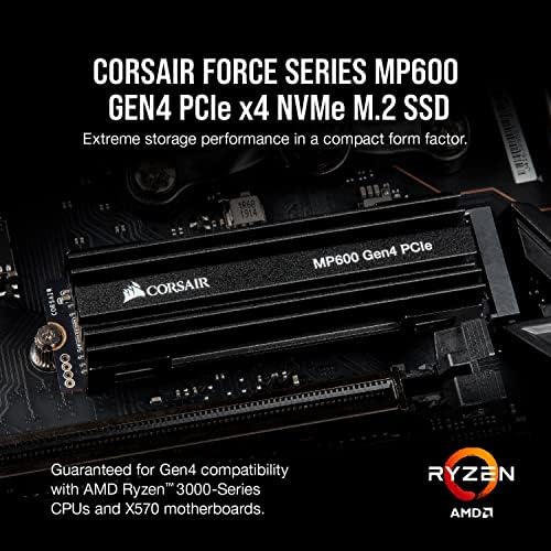 Твърди дискове Corsair Force series MP600 капацитет от 1 TB M. 2 NVMe PCIe Gen4 2 (скорост на последователно четене