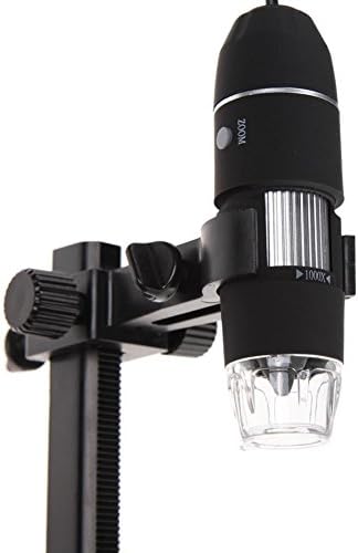 USB Цифров Микроскоп 1000X, 8 LED Увеличаване на Ендоскоп Фотоапарат Метална Стойка, Съвместима за Win XP/Vista/Win