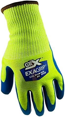 Работни ръкавици за дланите GRX Cut Series 634 с устойчиво на гумата покритие ExaGrip, размер L