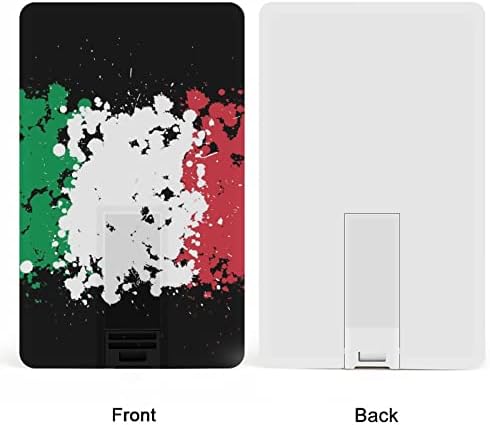 Гранжевые Дърдорене Флаг на Италия Кредитна Карта, USB Флаш памети Персонализирана Карта с памет Ключови Корпоративни Подаръци