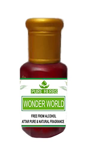 Аромат на Pure Herbs WONDER WORLD без алкохол за унисекс, подходящ за специални случаи, партита и ежедневна употреба 5 мл