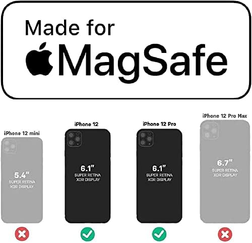 OtterBox Symmetry Series + Калъф с MagSafe за iPhone 12 и iPhone 12 Pro (Само) - Не е дребно опаковка - Пролетен сняг-бежов