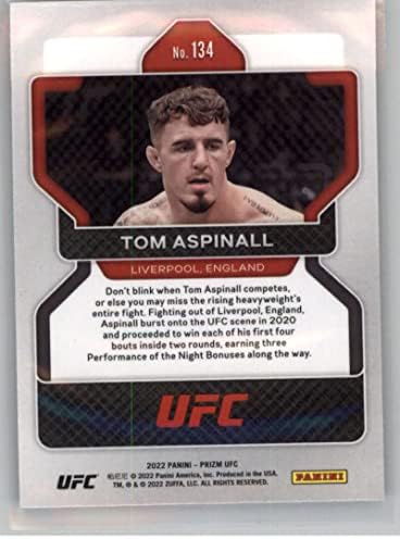 Търговската картичка е начинаещ ММА Том Аспиналла Панини Prizm UFC #134 2022