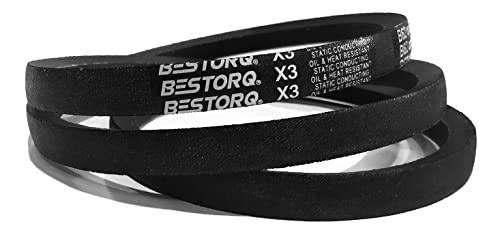 Клиновой каишка BESTORQ C173, Класически гумен клиновой каишка X3, черен, Външна обиколката 177 см x Ширина