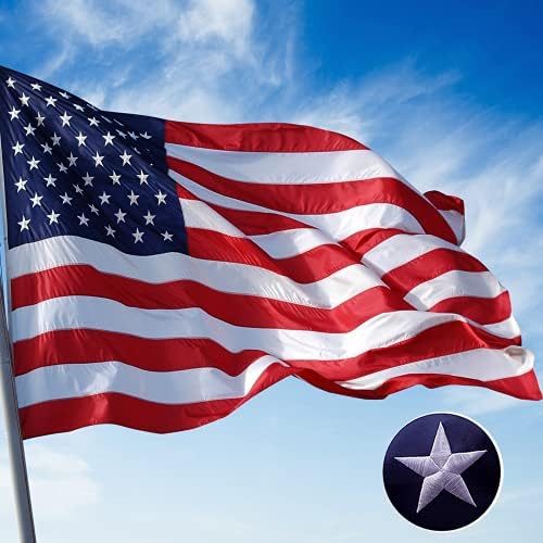 Американски флаг Jetlifee, Американски Знамена, Американски флаг 2x3 на открито, Знамена на САЩ с Бродирани Звездите,