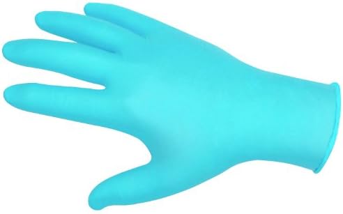 Ръкавици за еднократна употреба MCR Safety 7010S Индустриален клас без нитрил/винил прах с закатанной белезници, Сини,