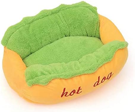 Легло за домашни кучета LÜZHONG Premium Hot Dog Дизайн, Лека, Подвижна и Моющийся Подложка За Домашни Любимци, Кучешки