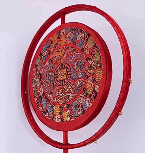 Декоративна Старинна Китайска Сватбена бродерия Фен (Червен)
