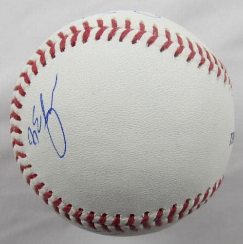 Едвин Диас Тейлър Мегилл Сет Луго + 3 бейзболни топки с автографи на Роулингс без нападатели - Бейзболни