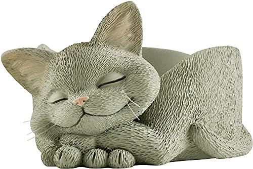 Странно Черна Котешка Финансирани Съдове За готвене, Поставка за бижута - Happy Cat Collection - Украса за