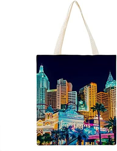 Лас Вегас Множество Продуктова Чанта Градска Чанта за Домашен Пазар Лятна Чанта Подарък За Нея Подарък за