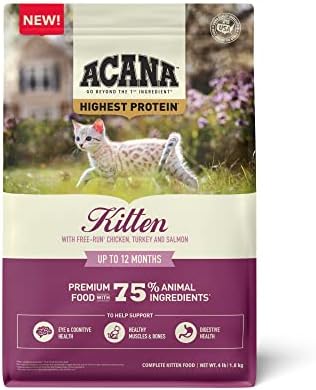 Суха храна причината acana с високо съдържание на протеини за Котенца от 4 килограма