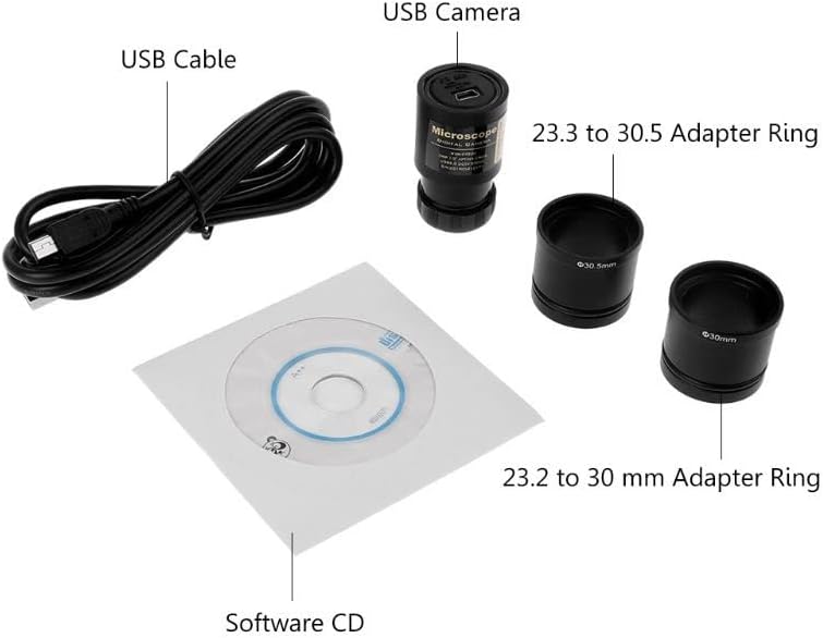 Аксесоари за микроскоп 1 комплект HD USB 2.0 MP USB Дигитална Окуляр Монтажен Размер Микроскоп 23,2 мм 23,3 мм Лабораторни