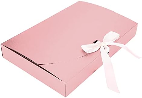 PENINSULA LOVE 10 БР. Правоъгълна Подарък Кутия с Панделка, Шалове с Лък, Пижами, Риза, Опаковки за Бельо, Кутия