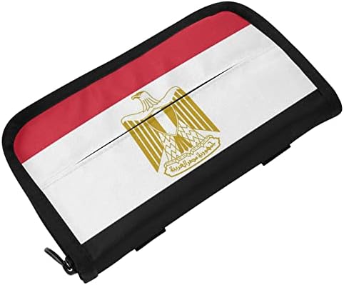 Кола за Салфетки Египет е Египетският флаг-Футбол Диспенсер За хартиени Кърпички Държач За Кърпички Калъф за Салфетки На Задната седалка