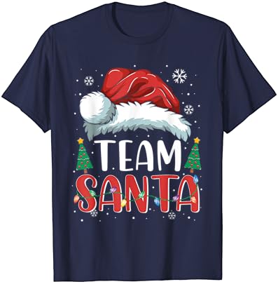 Тениска на отбора на Дядо Коледа, Еднакви Пижами за Коледното Семейството, Тениски за Момичета
