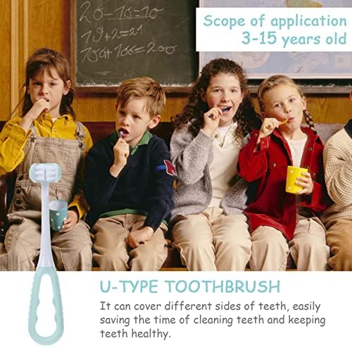 Четка за зъби за Аутизъм FOMIYES, 3-Странен Четка за Зъби, Мека Обвивка Около Преподаването на Четка за зъби