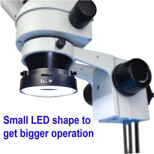 Микроскоп с LED Околовръстен Лампа-Осветител, USB 5V 72 Led Бяла Светлина с Регулируем Фокус Източник на Светлина