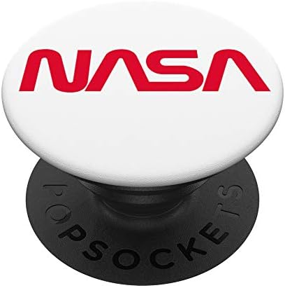 Логото на НАСА Червей Бяло-Червено PopSockets PopGrip: Замяна дръжка за телефони и таблети