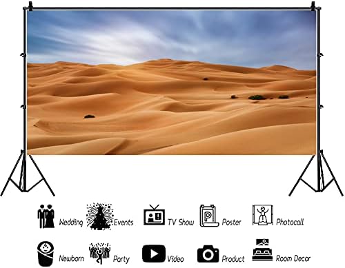 Renaiss 6x3 фута Пясъчни Дюни Фон за Снимки Пустинята Сахара Гоби Жълт Пясък Планински Фон Западна Природа Пейзажные Фонове