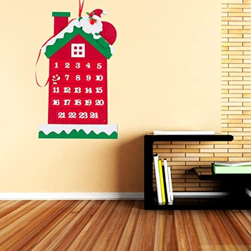 Homoyoyo 4 бр Фетровый Коледен Окачен Календар От Филц Коледен Адвент-Календар Коледен Календар за Обратно броене направи