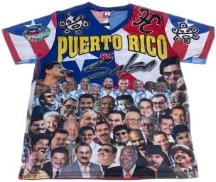 Двете тениска от полиестер Пуерто Рико -Salseros