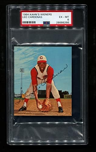 1964 Лео Чико Карденас Кан от Синсинати Редс (Бейзболна картичка) PSA PSA 6,00 Червени