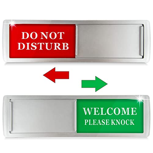 Табелката Не ме безпокойте на вратата закачалка - Отива на среща, Зелена и червена Табела за врата, Идеална за терапия