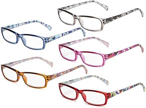 Eyekepper Стилни Дамски слънчеви Очила за четене в 5 опаковки, Модни Ридеры За жени + 1.0