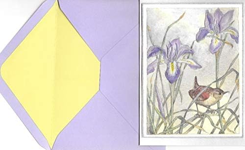Книжен съдбата на Моли Брет Bird и картичка с благодарност 3D Iris - 1 бр., боядисана, 5 x 7 инча.