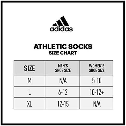 мъжки спортни линейни чорапи adidas с висока една четвърт (3 чифта)
