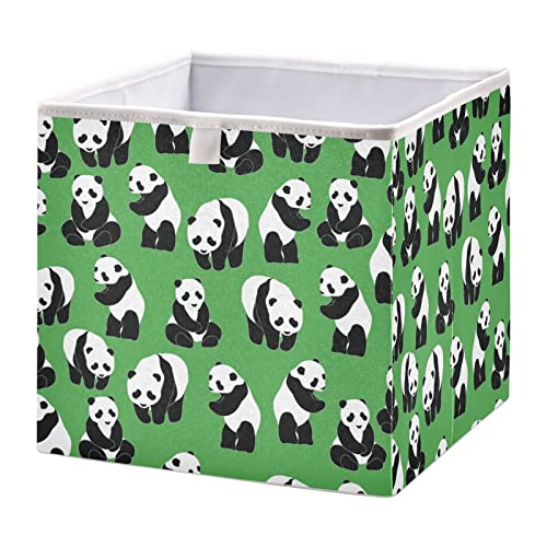 Сладката Панда, Зелено Куб, Кутия за съхранение, Сгъваеми кутии за съхранение, Водоустойчив кош за играчки, Органайзер