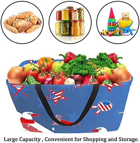 LORVIES за Многократна употреба Хранителни Чанти, Кутии Кошница За Съхранение, С Деня на Бащите Сгъваеми Пазарски Чанти-Тоут