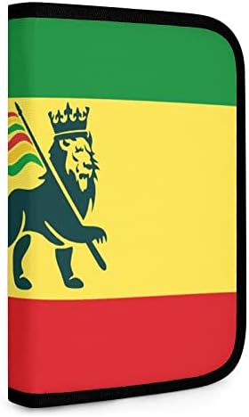 Етиопски Растафарианский Флаг Лъв, Двукрилен Органайзер За Инструменти, Държач за Джоба, богат на функции на Тъканта, Сгъваема