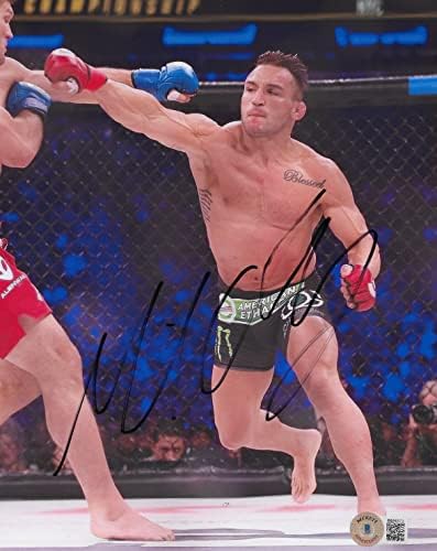 Боец на смесени бойни изкуства Майкъл Чандлър подписа фотопробу UFC 8x10 Бекет COA