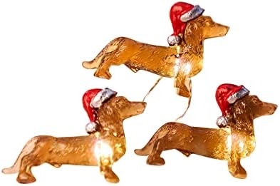 Гирлянди за кученца VEFSU LED Приказни Светлини, захранван с батерии, Тематично Бижу за домашни любимци,