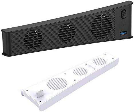 PS5 Тънък Вентилатор за Охлаждане на Конзолата Охладител Умен Термостат 3 Вентилатора Системна Станция за Игралната