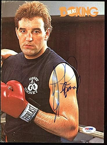 Джери Куни Подписа Снимка На страницата на Боксов влезете 8x11 PSA /DNA AB40874 - Боксови списания с автограф