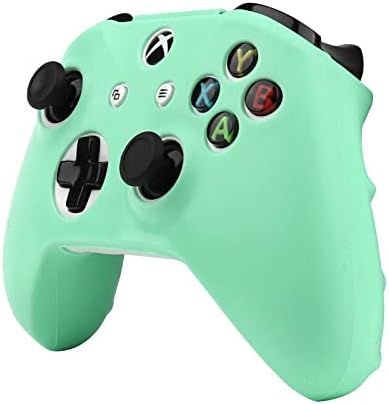 ROTOMOON Xbox One от чист зелен силикон с 8 дръжки за палеца, защищающая от пот устойчива на плъзгане тампон за контролер, съвместим с контролера на Xbox One S/X