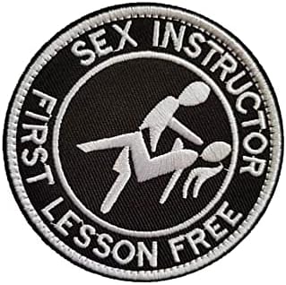 Замяна на секс-Инструктор Първи Урок Безплатно Бродирани Ленти Тактическа Апликация на Духа Закопчалка-Кука и Контур Емблема