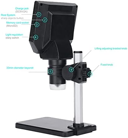 CZDYUF Електронен USB Микроскоп 1-1000X Цифрови Паяльные Видеомикроскопы 4,3LCD Увеличительная Фотоапарат Метална