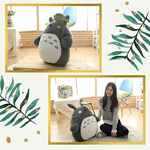 KO AMZ Kawaii Мека играчка плюшен Тоторо - Имитация на животински характер Аниме | идеален подарък за вашите близки (Листа