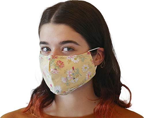 Тъканта, маска за лице Xchime за жени, Мъже, юноши, Направено в САЩ, Моющаяся, Множество, Дишаща, с джоб за филтър и тел за носа