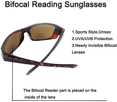 Бифокални очила HYKaada за четене За мъже и Жени, 2 Двойки, Почти Невидима Линия, защита от uv лъчи, на Слънчеви очила за четене