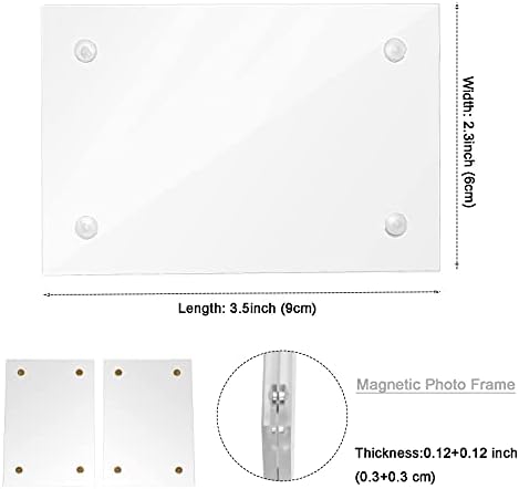 Държач за рамки от вентиляционным отвора на арматурното табло на автомобила MISSELF, Магнитна прозрачна акрилна рамка