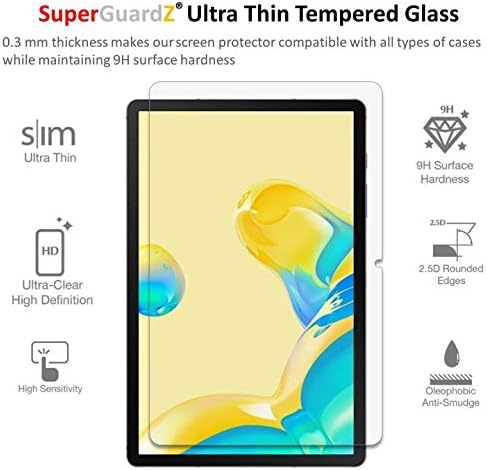 за Samsung Galaxy Tab S7 + Plus Защитно фолио за екран от закалено стъкло със защита от синя светлина [Защита на очите], SuperGuardZ, Защита от надраскване, HD Clear, Защита от балони