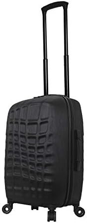 Mia Toro, Италия, ръчния багаж, с тежки Странични Спиннером от Кроко, Черен, Един размер