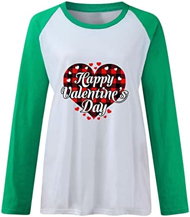 Ризи за упражнения, Жените Опаковка, Дамски Блузи с Принтом на Сърцето и Любовта на Свети Валентин, Блуза,